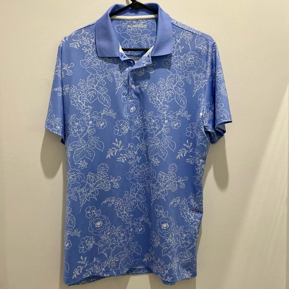 Bonobos Golf Justin Rose Floral Polo Medium Slim Fit